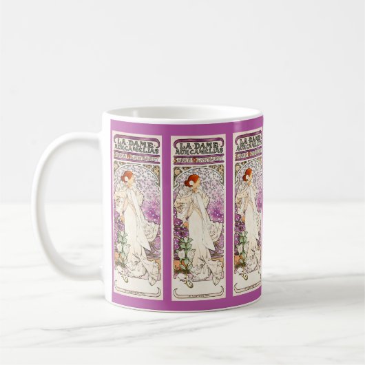 アルフォンスミュシャラダム1896アールヌーボーヴィンテージ コーヒーマグカップ (左)