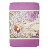 アルフォンスミュシャラダム1896アールヌーボーヴィンテージ バスマット (正面縦)