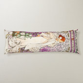 アルフォンスミュシャラダム1896アールヌーボーヴィンテージ ボディピロー (裏面)