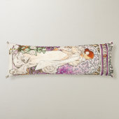 アルフォンスミュシャラダム1896アールヌーボーヴィンテージ ボディピロー (正面)