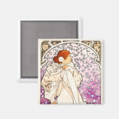 アルフォンスミュシャラダム1896アールヌーボーヴィンテージ マグネット (正面/裏面)