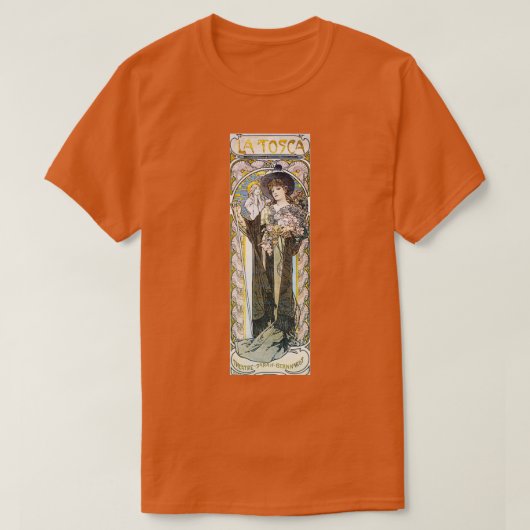 アルフォンスミュシャラトスカ2 Tシャツ (デザイン正面)