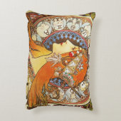 アルフォンスミュシャラプルーム〔占星術の〕十二宮図アールヌーボーヴィンテージ アクセントクッション (裏面(縦))