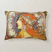アルフォンスミュシャラプルーム〔占星術の〕十二宮図アールヌーボーヴィンテージ アクセントクッション (裏面)