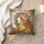 アルフォンスミュシャラプルーム〔占星術の〕十二宮図アールヌーボーヴィンテージ クッション (ブランケット)