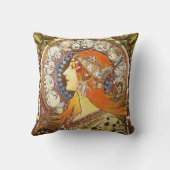 アルフォンスミュシャラプルーム〔占星術の〕十二宮図アールヌーボーヴィンテージ クッション (裏面)