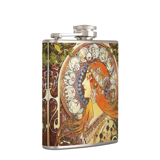 アルフォンスミュシャラプルーム〔占星術の〕十二宮図アールヌーボーヴィンテージ フラスク (右)