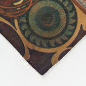 アルフォンスミュシャラプルーム〔占星術の〕十二宮図アールヌーボーヴィンテージ フリースブランケット (角)