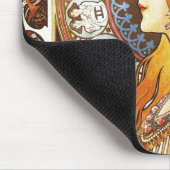 アルフォンスミュシャラプルーム〔占星術の〕十二宮図アールヌーボーヴィンテージ マウスパッド (コーナー)