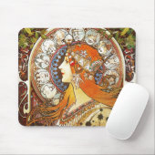 アルフォンスミュシャラプルーム〔占星術の〕十二宮図アールヌーボーヴィンテージ マウスパッド (マウス)