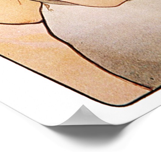 アルフォンスミュシャレディーウィズフルーツ ポスター (角)