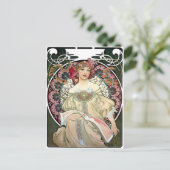 アルフォンスミュシャレヴェリー1897 ポストカード (スタンド正面)