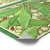 アルフォンスミュシャローレルヴィンテージ新しいギャラリーHD ポスター (角)