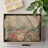 アルフォンスミュシャヴィンテージアンティークデクページ紙 薄葉紙 (ギフト)