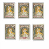 アルフォンスミュシャヴィンテージウィットマンズアドステッカー シール (正面)