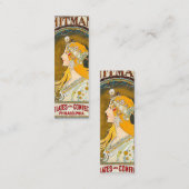 アルフォンスミュシャヴィンテージウィットマンズアド スキニー名刺 (正面/裏面)