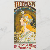 アルフォンスミュシャヴィンテージウィットマンズアド メニュー (裏面)