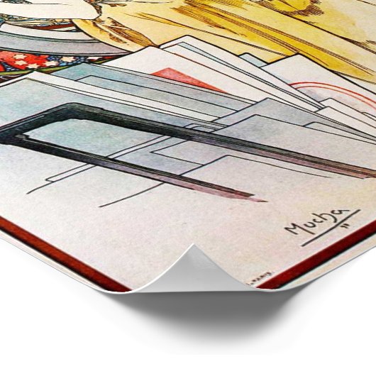 アルフォンスミュシャヴィンテージポスターウォールアート ポスター (角)