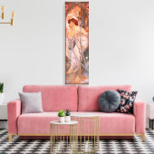 アルフォンスミュシャ夕べReverie Canvas Poster キャンバスプリント (インサイチュ (リビング))