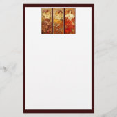 アルフォンスミュシャ大切石 便箋 (正面)