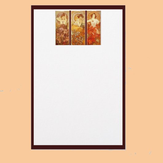 アルフォンスミュシャ大切石 便箋