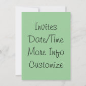 アルフォンスミュシャ女神アート 招待状 (裏面)