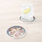 アルフォンスミュシャ女神 コースター (側面)