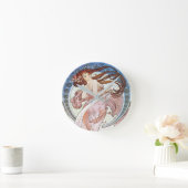 アルフォンスミュシャ女神 ラウンド壁時計 (ホーム)