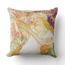 アルフォンスミュシャ春フローラヴィンテージアールヌーボー