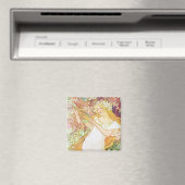 アルフォンスミュシャ春フローラヴィンテージアールヌーボー マグネット (インサイチュ (食洗機))