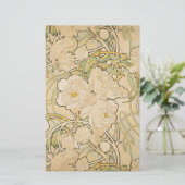 アルフォンスミュシャ牡丹バラズファウン1897 便箋 (スタンド正面)