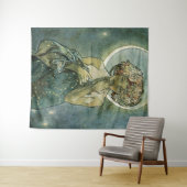 アルフォンスミュシャ素晴らしアールヌーボー女性#18 タペストリー (インサイチュ(横))