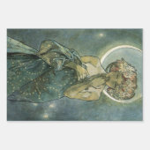 アルフォンスミュシャ素晴らしアールヌーボー女性#18 ラッピングペーパーシート (正面2)