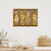 アルフォンスミュシャ素晴らしアールヌーボー女性#31 ポスター (キッチン)