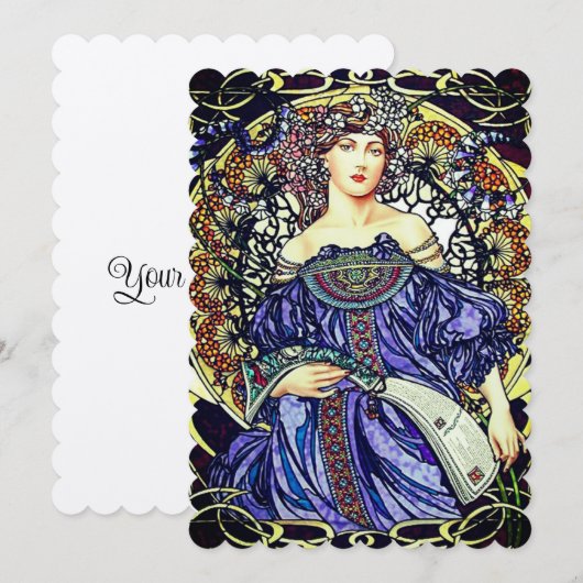 アルフォンスミュシャ (正面/裏面)