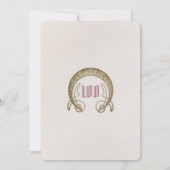 アルフォンスミュシャ100誕生日アールヌーボー葉 招待状 (裏面)