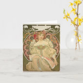 アルフォンスミュシャ2 カード (黄色い花)