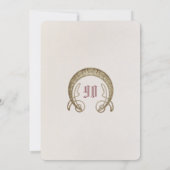 アルフォンスミュシャ90th誕生日アールヌーボーリーフ 招待状 (裏面)