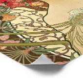 アルフォンスミュシャ-アールヌーボーマスター ポスター (角)