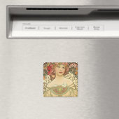 アルフォンスミュシャ-アールヌーボーマスター マグネット (インサイチュ (食洗機))