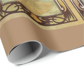 アルフォンスミュシャ-アールヌーボーマスター ラッピングペーパー (ロールコーナー)