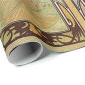 アルフォンスミュシャ-アールヌーボーマスター ラッピングペーパー (ロールコーナー)