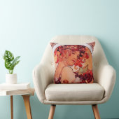 アルフォンスミュシャ,アールヌーボー,ヴィンテージ，果物 クッション (椅子)