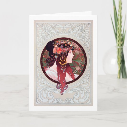 アルフォンスミュシャ カード (正面)