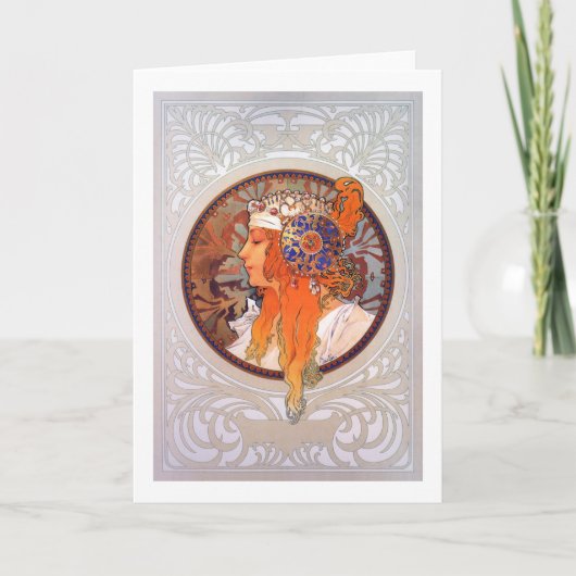 アルフォンスミュシャ カード (正面)