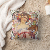 アルフォンスミュシャ クッション (ブランケット)