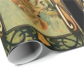 アルフォンスミュシャ、ゴージャスなレディース、アールデコ ラッピングペーパー (ロールコーナー)