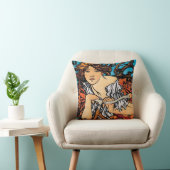 アルフォンスミュシャ – サイクルパスティータレトロアールヌーボー クッション (椅子)