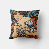 アルフォンスミュシャ – サイクルパスティータレトロアールヌーボー クッション (裏面)