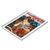 アルフォンスミュシャ – サイクルパスティータレトロアールヌーボー ノートブック (左側)